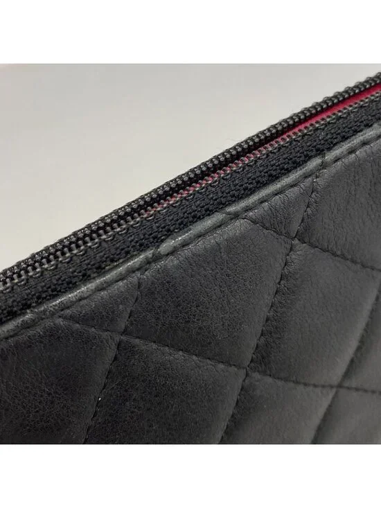 Chanel Pouch Cambon Lambskin Black Silver - Picture 9 of 10